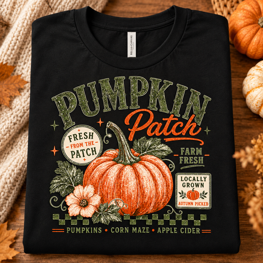 Pumpkin Patch Vintage Graphic Tee - Design 91