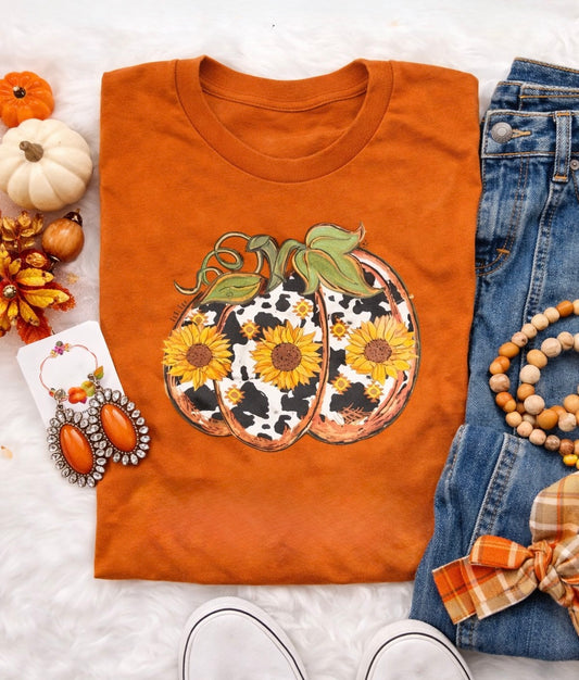 COWHIDE PUMPKIN TEE- 89