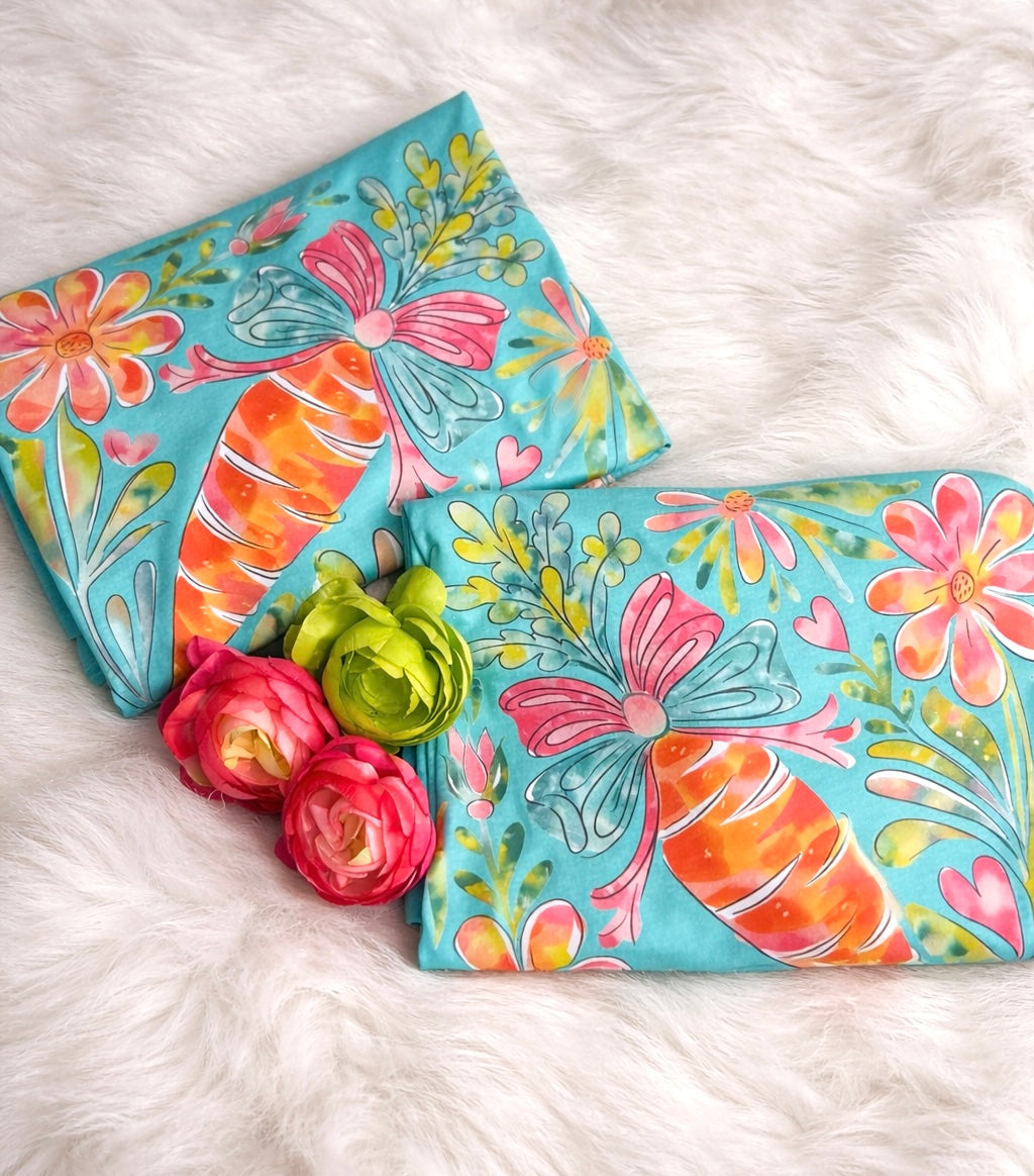 FLORAL CARROT EASTER TEE -211