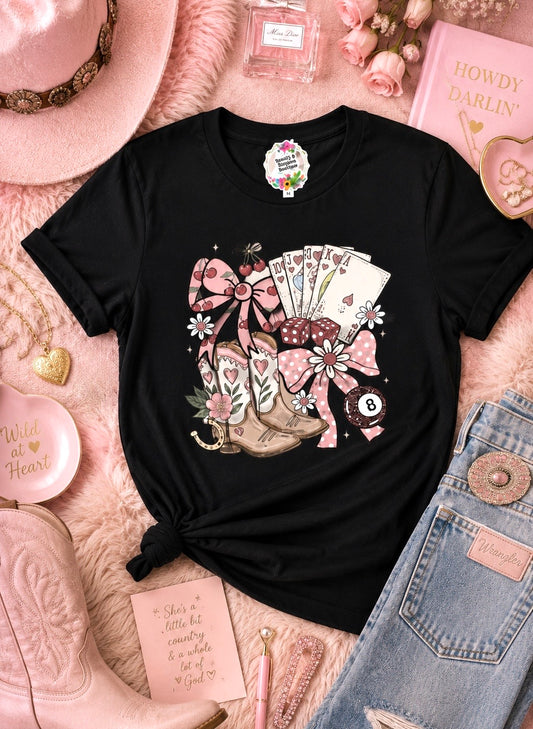 BOOTS & BOWS TEE- 47