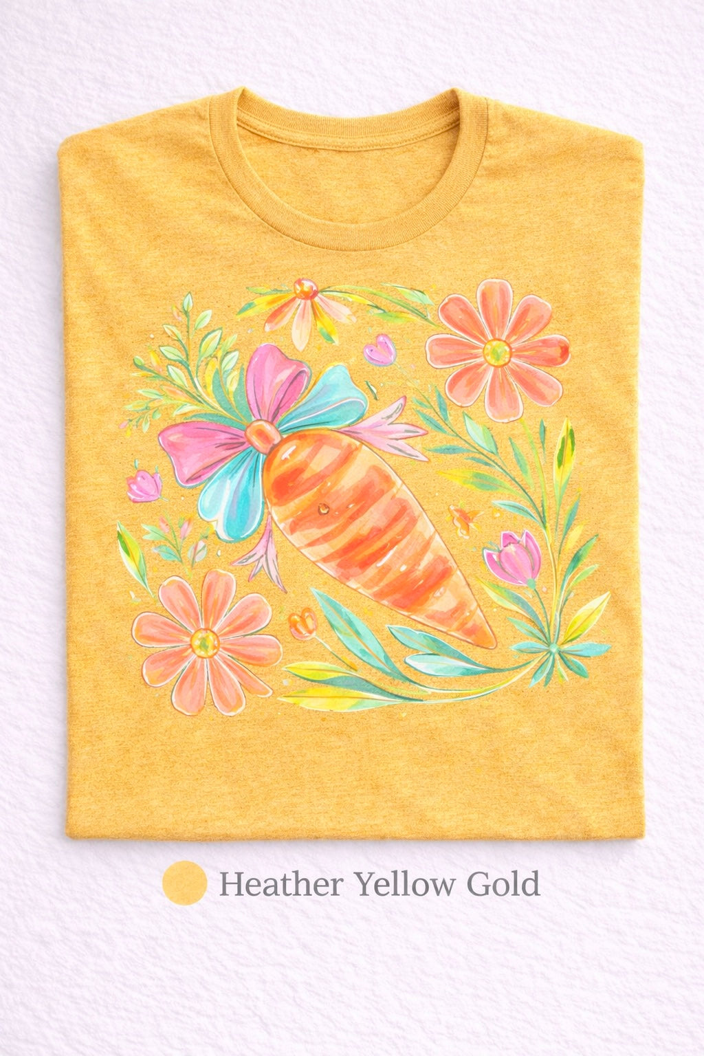 FLORAL CARROT EASTER TEE