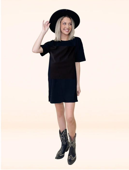 BLACK TSHIRT DRESS