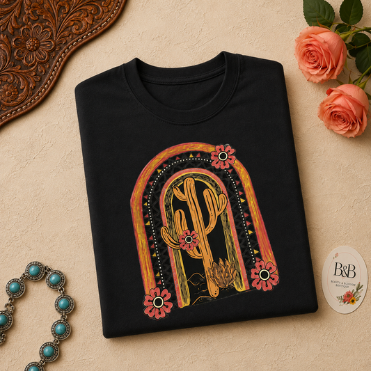 Desert Cactus  Bloom Tee- Design 186