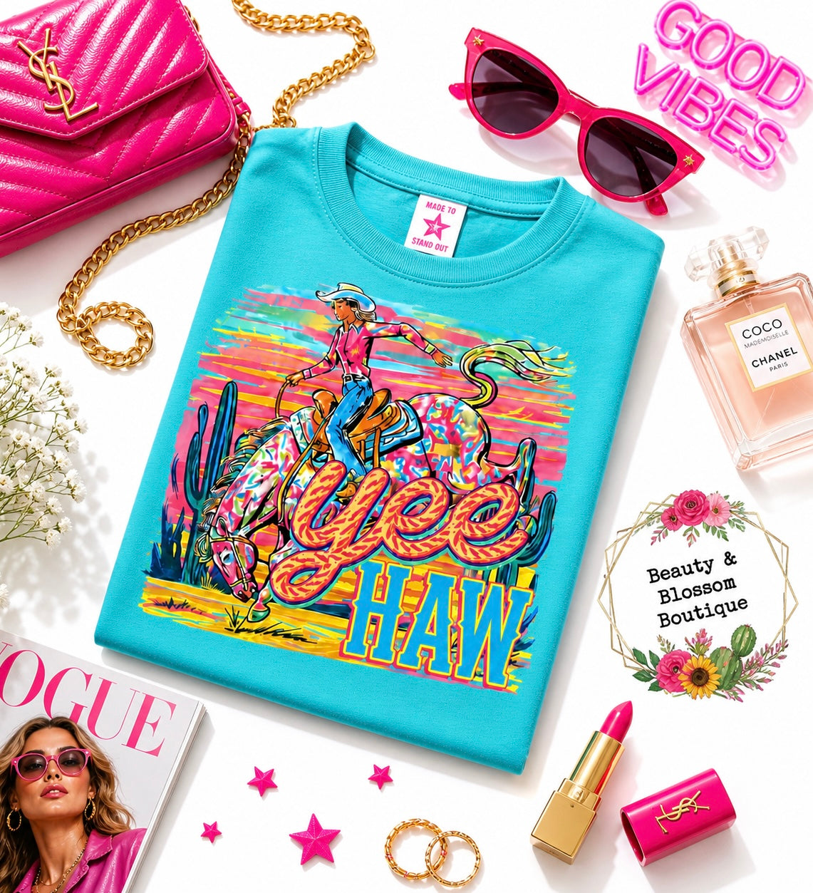 YEEHAW COWGIRL TEE- 250