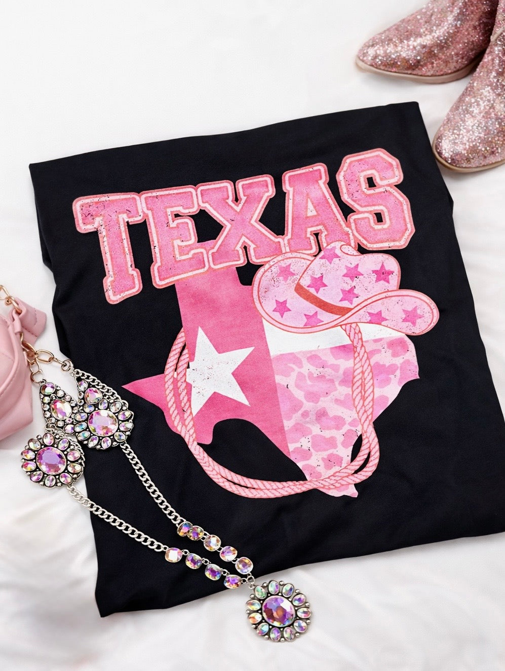 PINK TEXAS TEE- 176