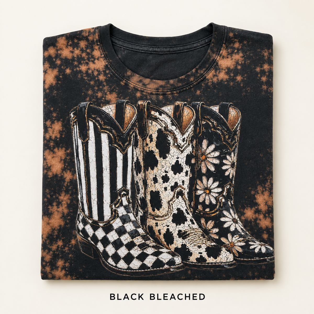 Three of a kind western boot Graphic Tee – Design 136