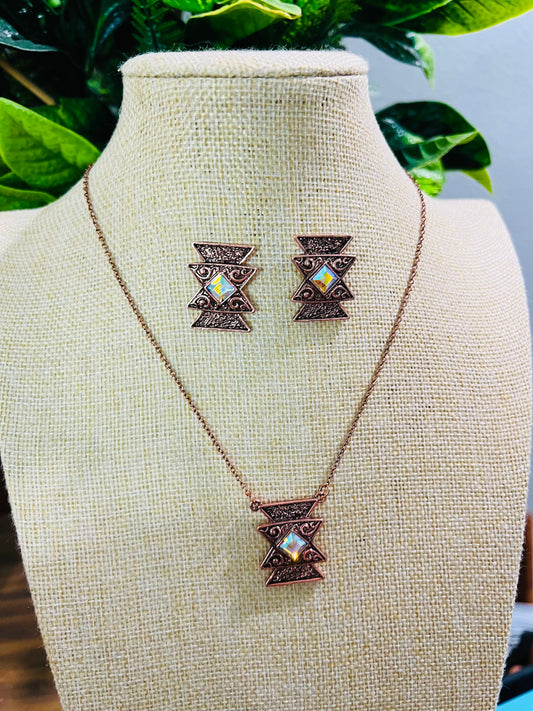 AZTEC DREAMER NECKLACE SET- Copper