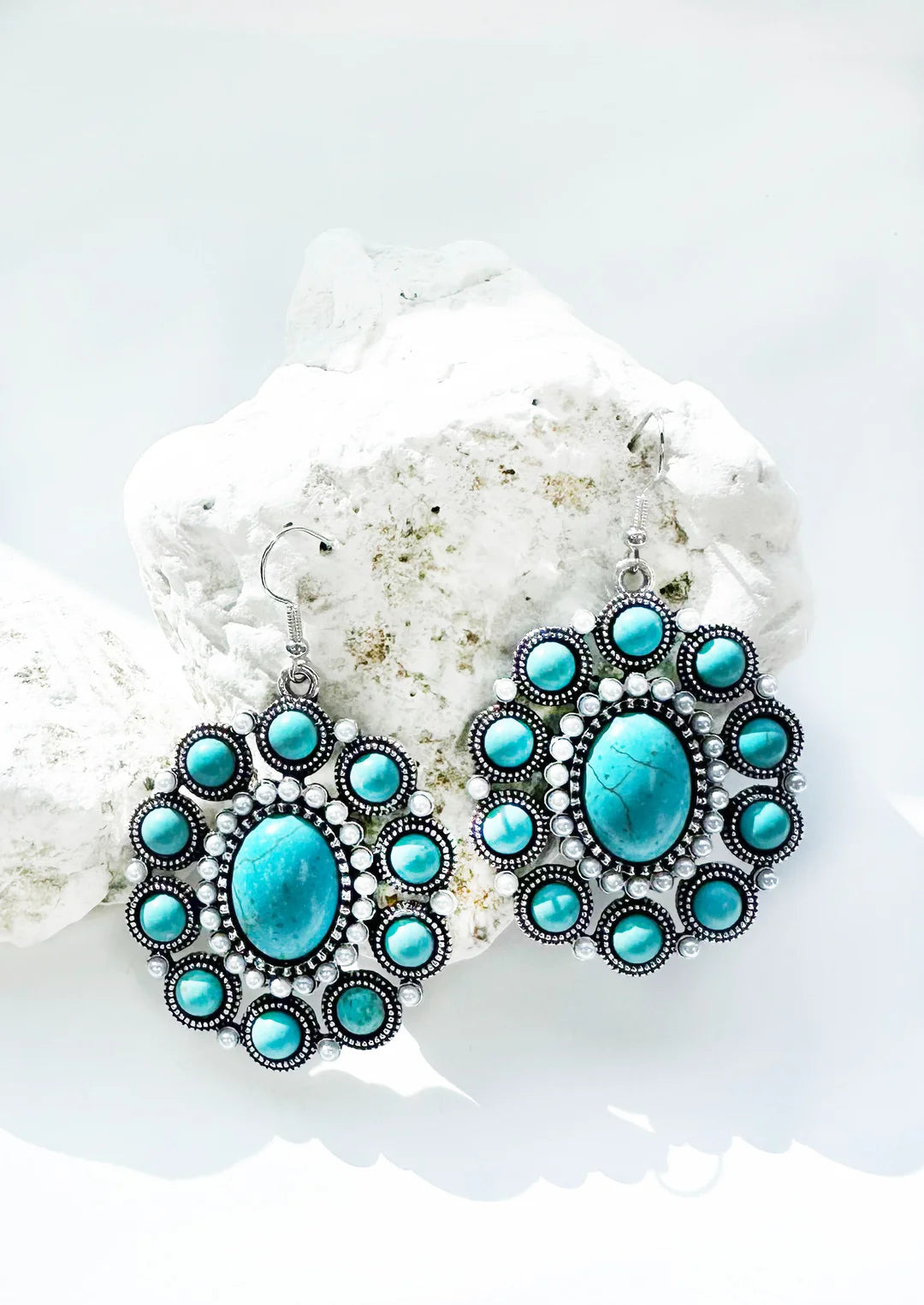 PEARLS & TURQUOISE EARRINGS