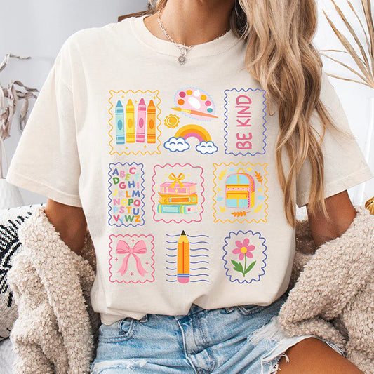 CUTE SCHOOL DOODLE TEE-