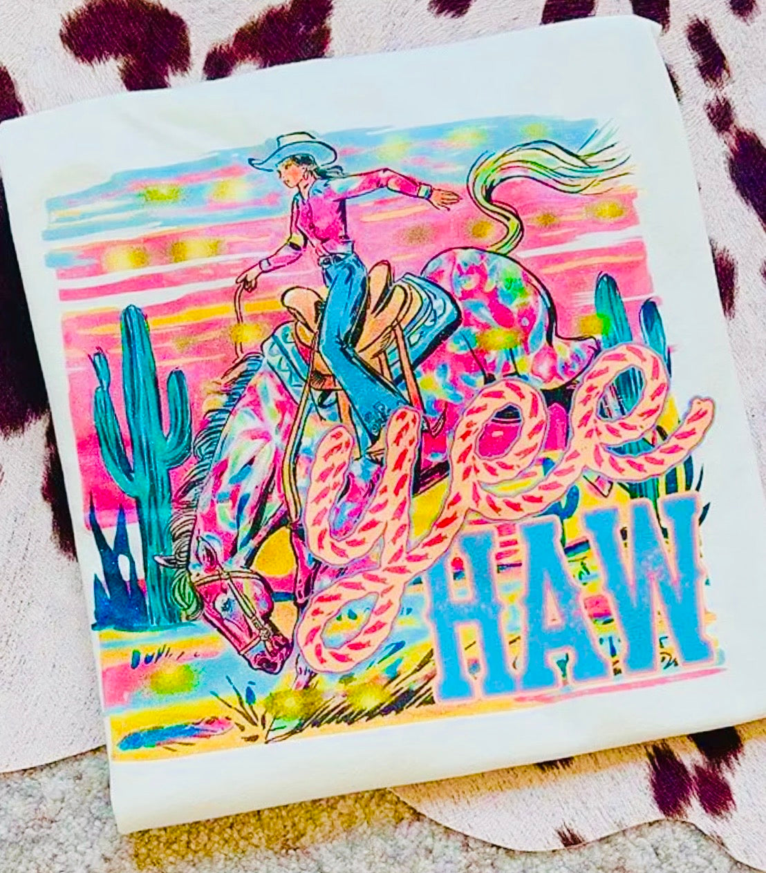 YEEHAW COWGIRL TEE- 250