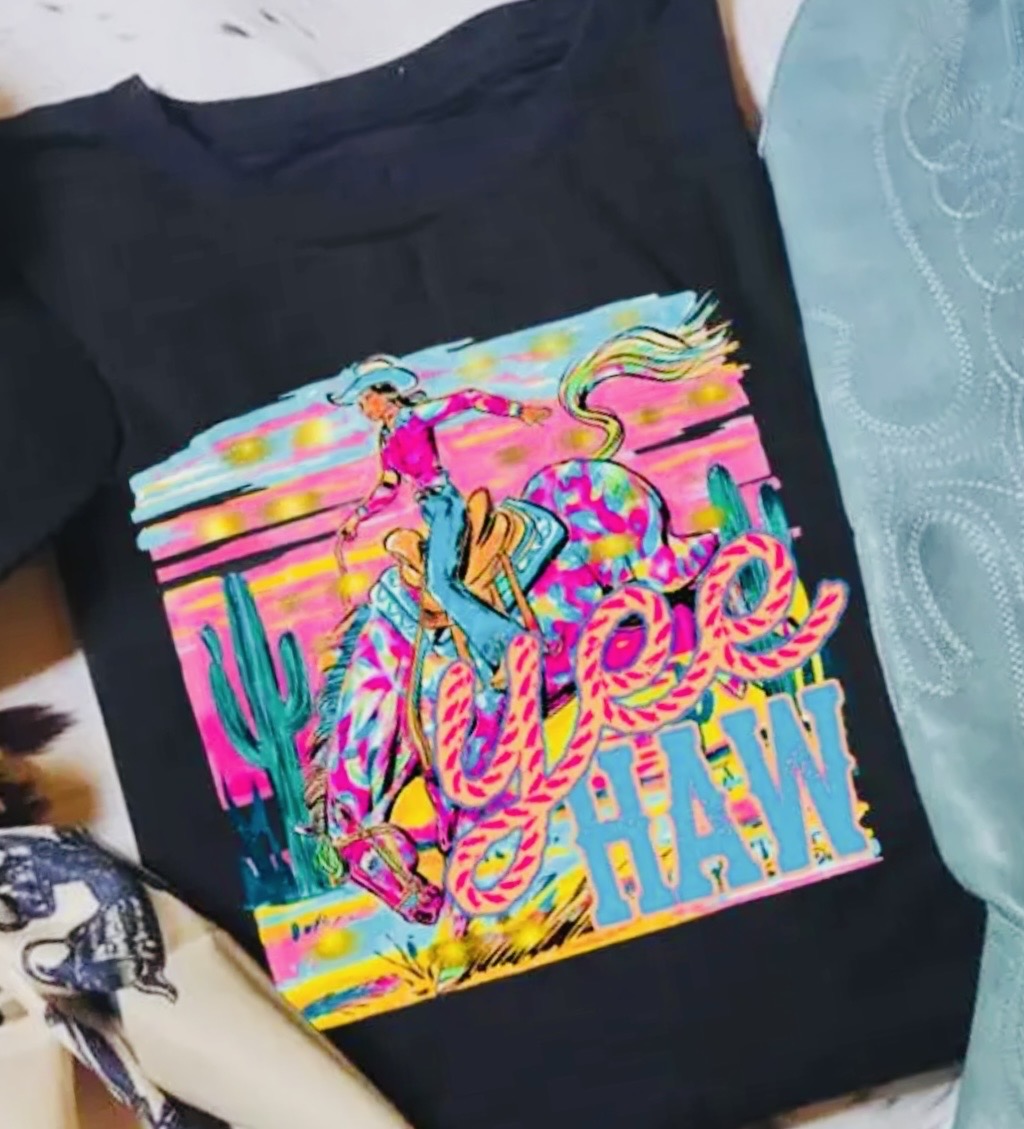 YEEHAW COWGIRL TEE- 250