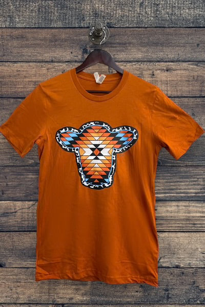 AZTEC COW TEE- 28