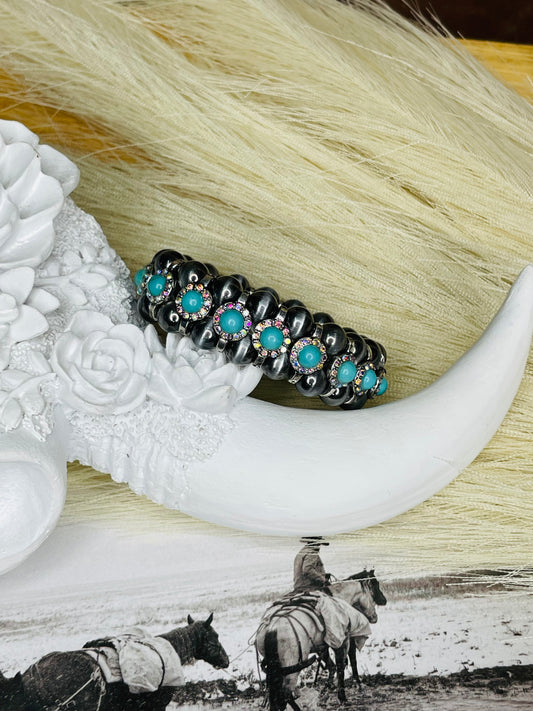 TALK OF THE TOWN BRACELET- turquoise