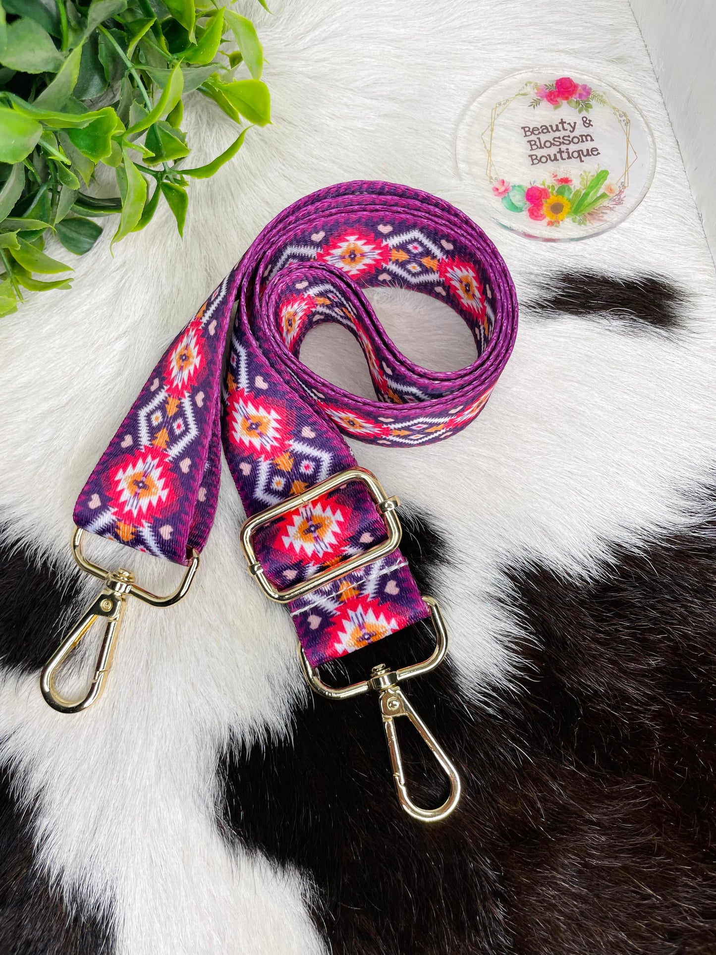 AZTEC BAG STRAP- VIOLETA