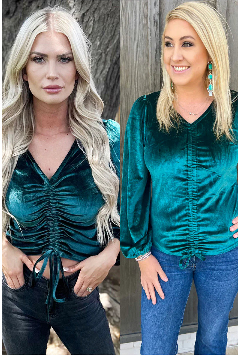 TEXAS TWIST EMERALD GREEN TOP