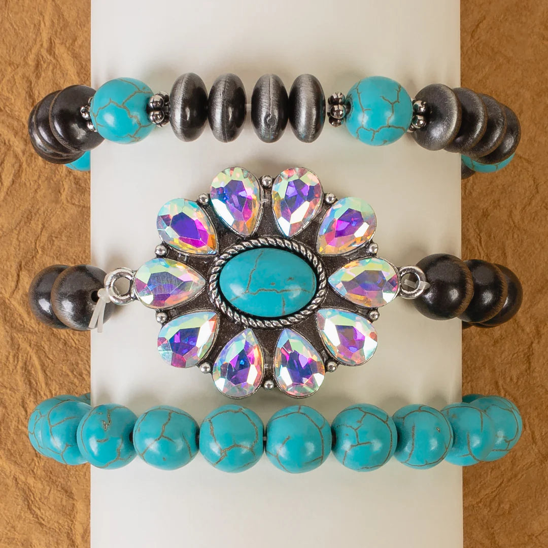 TURQUOISE NAVAJO PEARL BRACELET