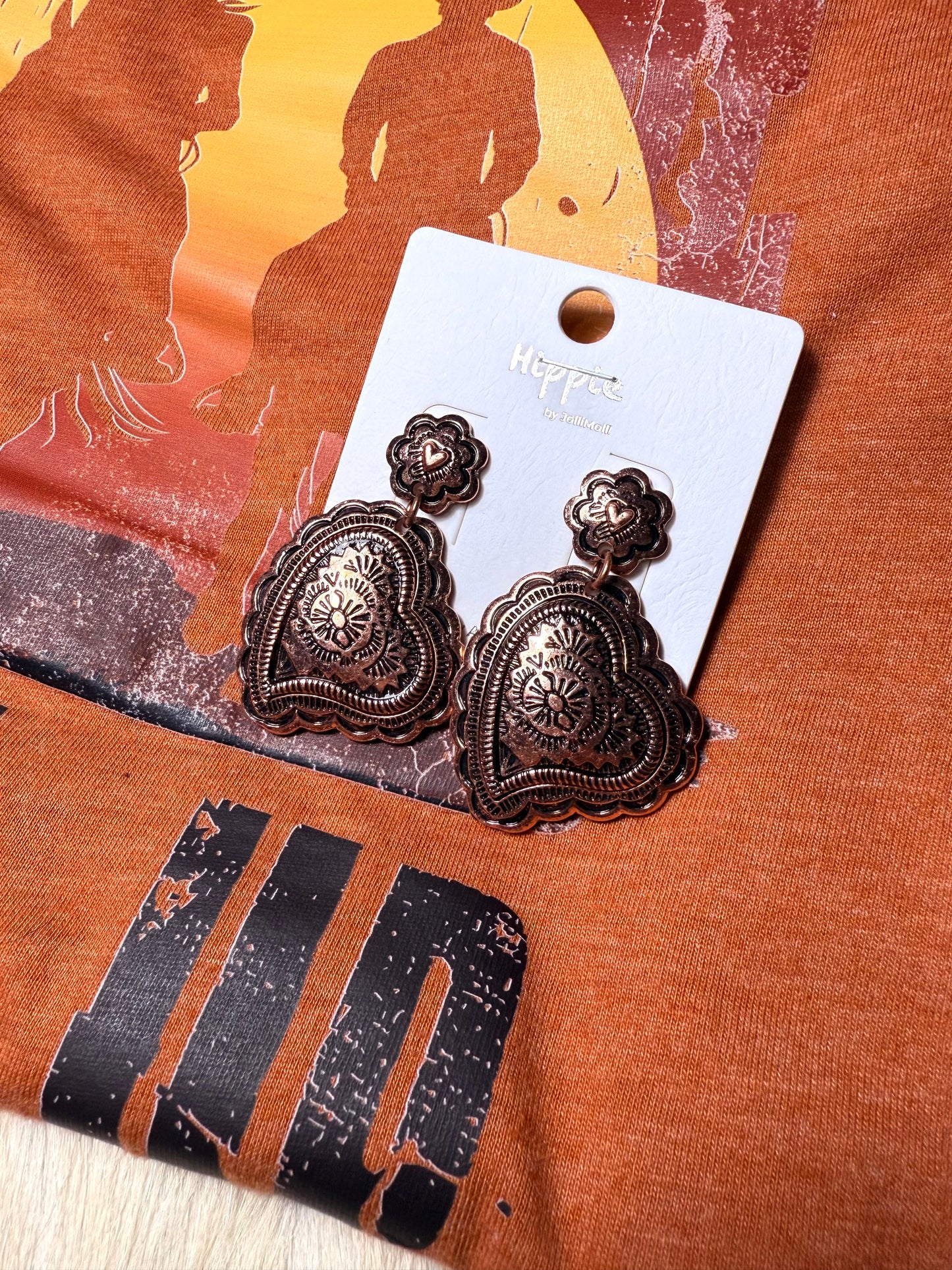 BOUND IN LOVE COPPER EARRINGS