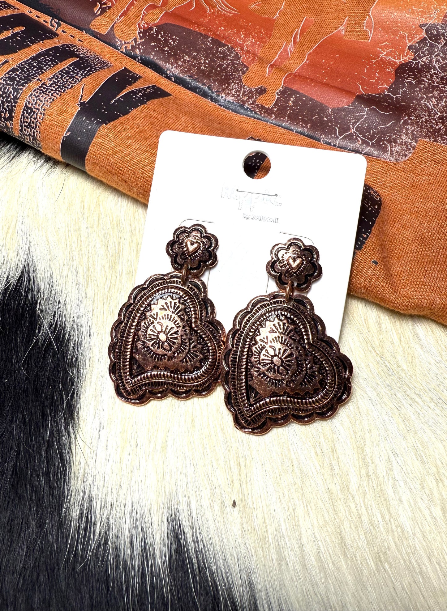 BOUND IN LOVE COPPER EARRINGS