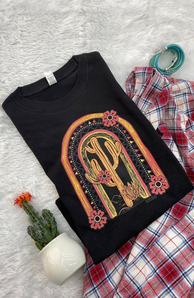 DESERT CACTUS BLOOM TEE - 186