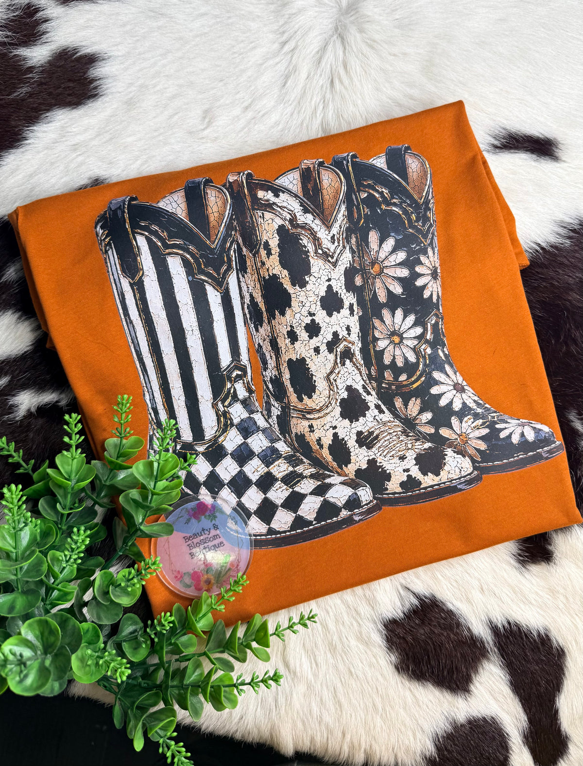 Three of a kind western boot Graphic Tee – Design 136