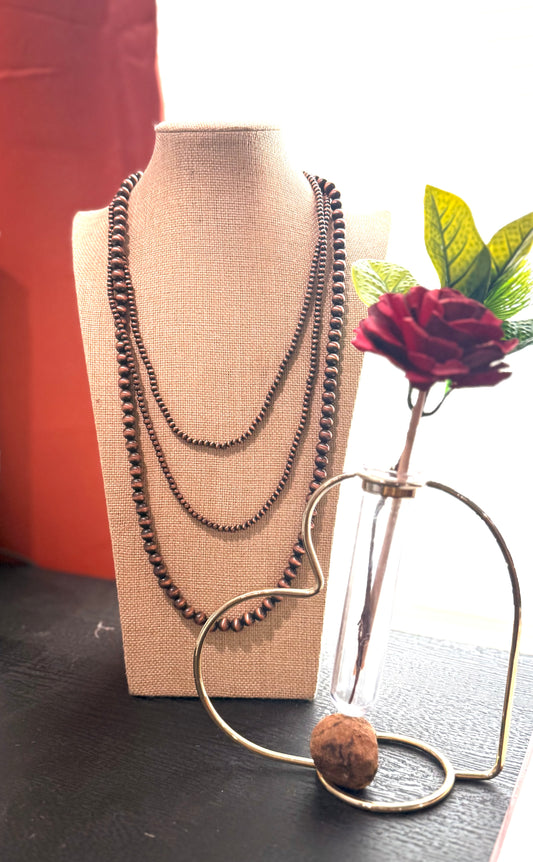 SHE CAN'T BE TAMED NAVAJO NECKLACE- copper