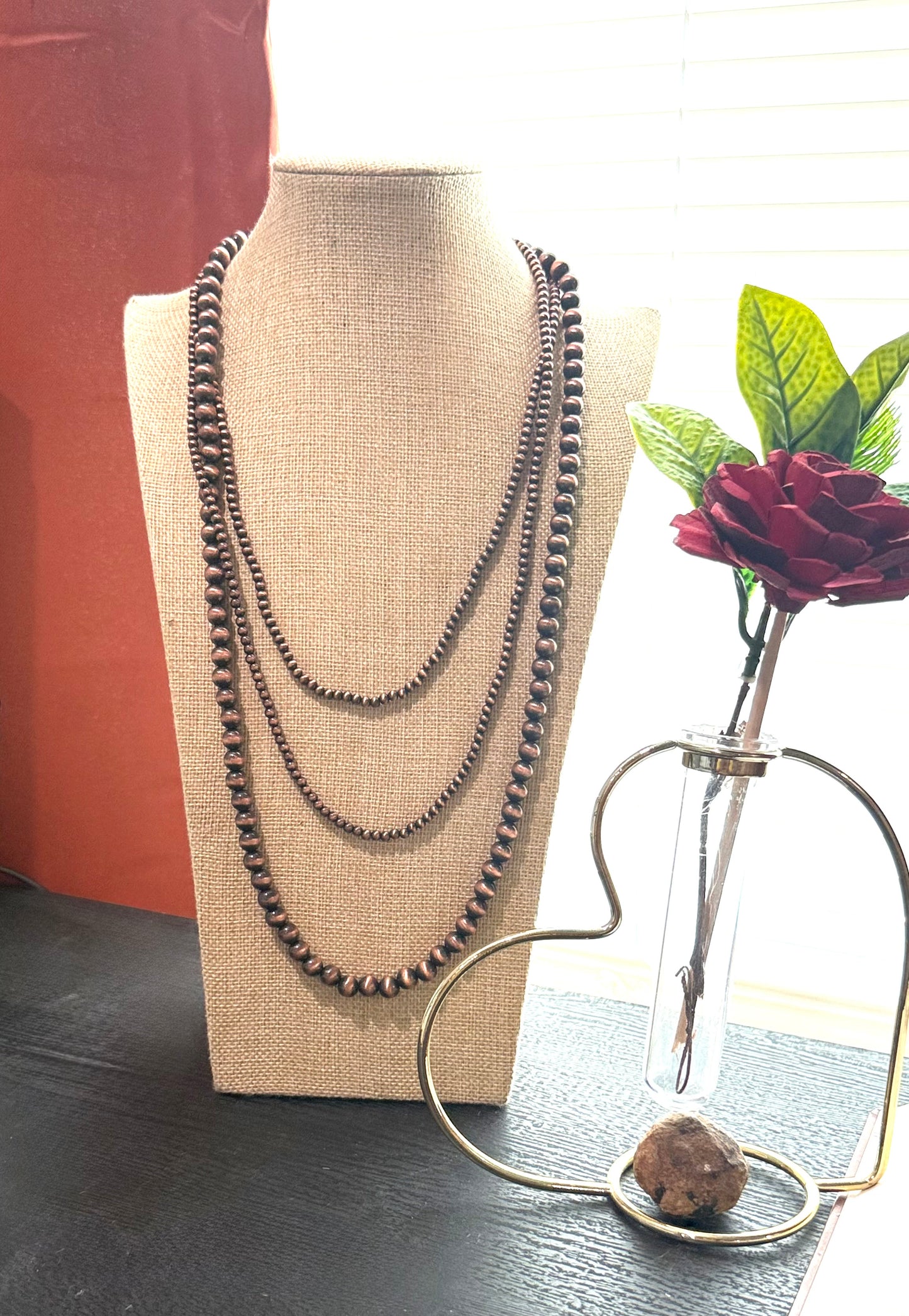 SHE CAN'T BE TAMED NAVAJO NECKLACE- copper