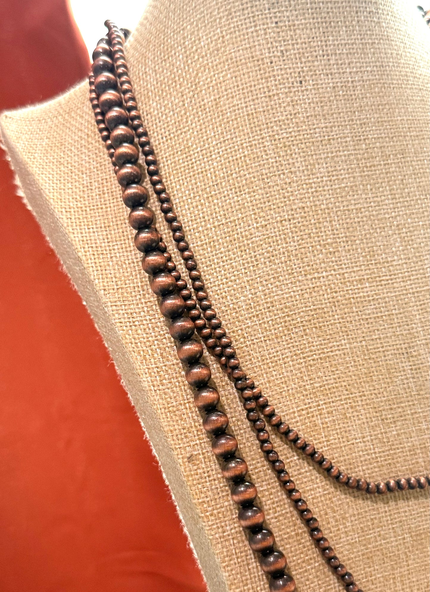 SHE CAN'T BE TAMED NAVAJO NECKLACE- copper