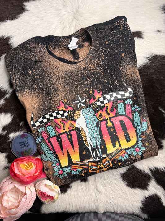 BORN TO BE WILD LONGHORN TEE  -