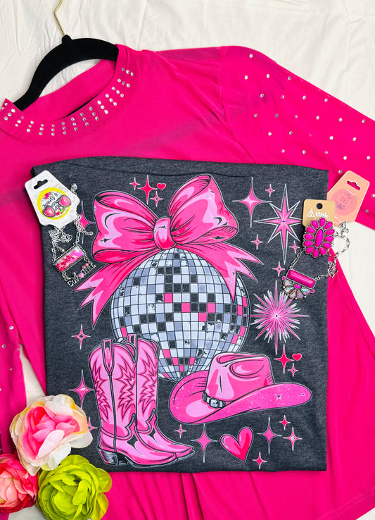 DISCO COWGIRL TEE  - 62