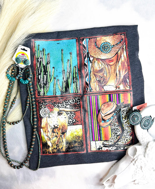 WESTERN FRAME TEE- 32