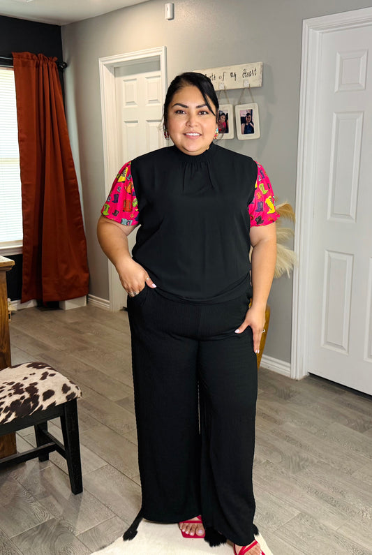 WESTERN BOOTS BUBBLE TOP