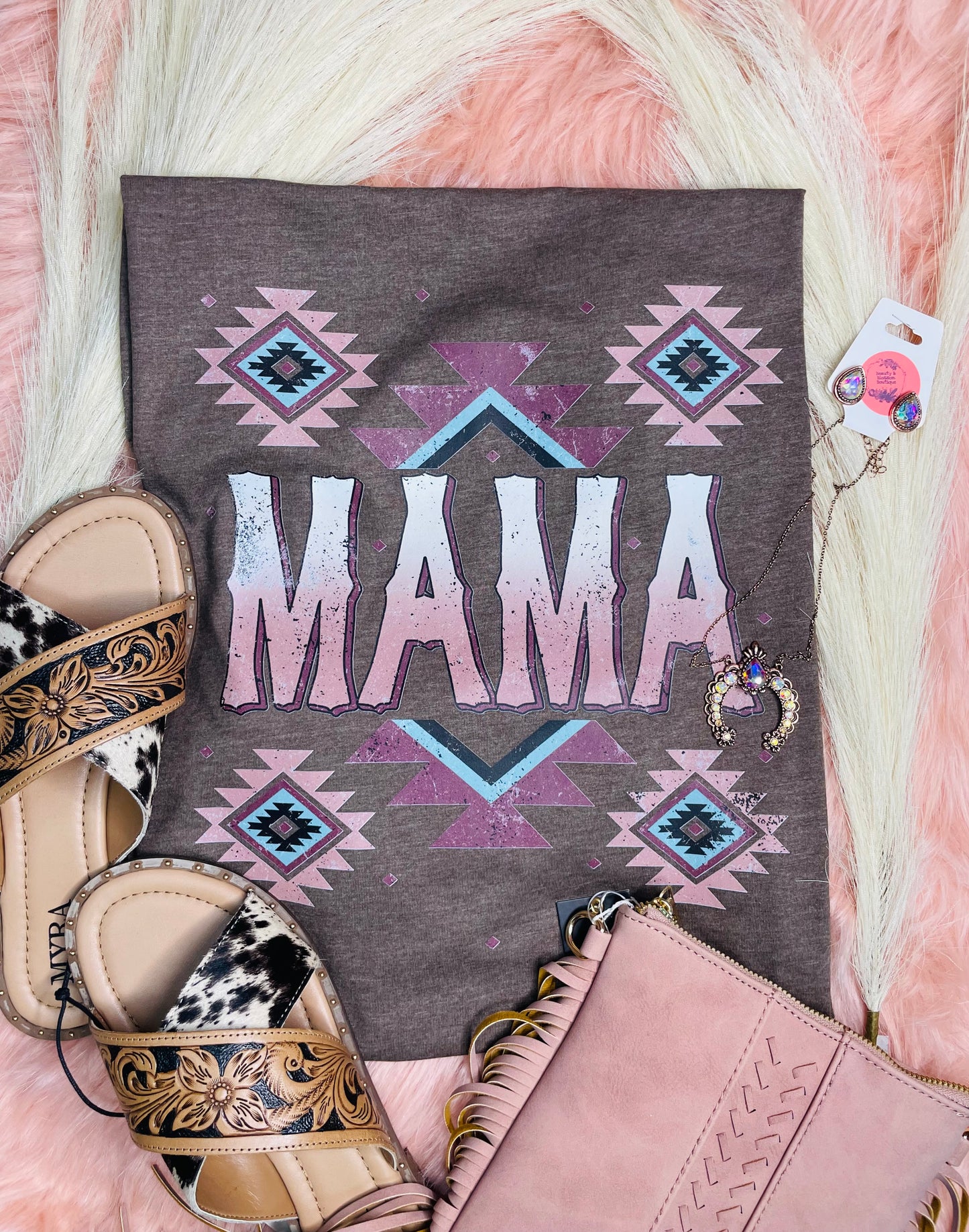 SOUTHWEST MAMA TEE  - 161