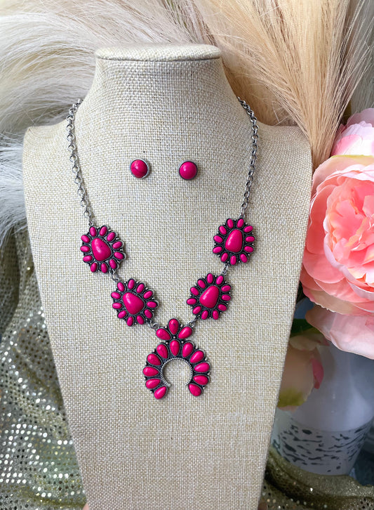 ESTELLA NECKLACE SET- PINK