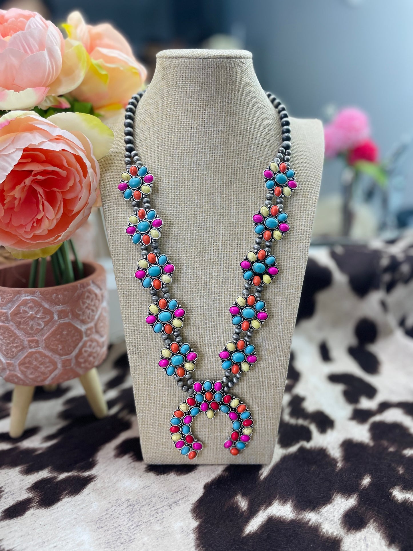 MIAMI SQUASH BLOSSOM NECKLACE