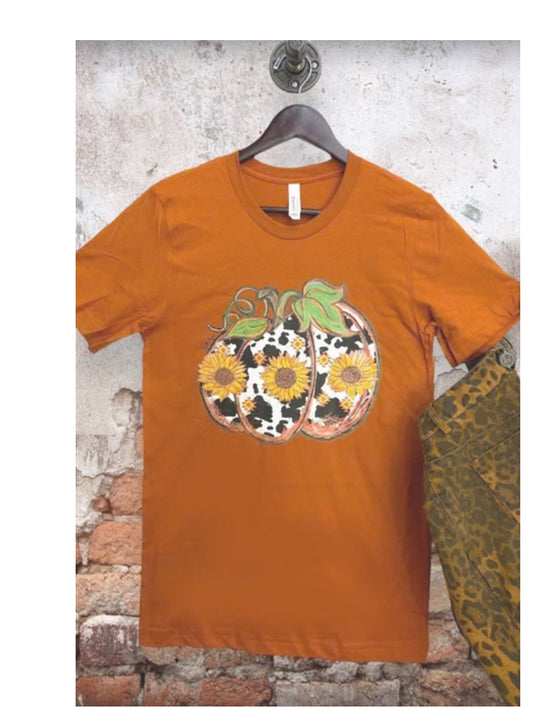 COWHIDE PUMPKIN TEE- 89