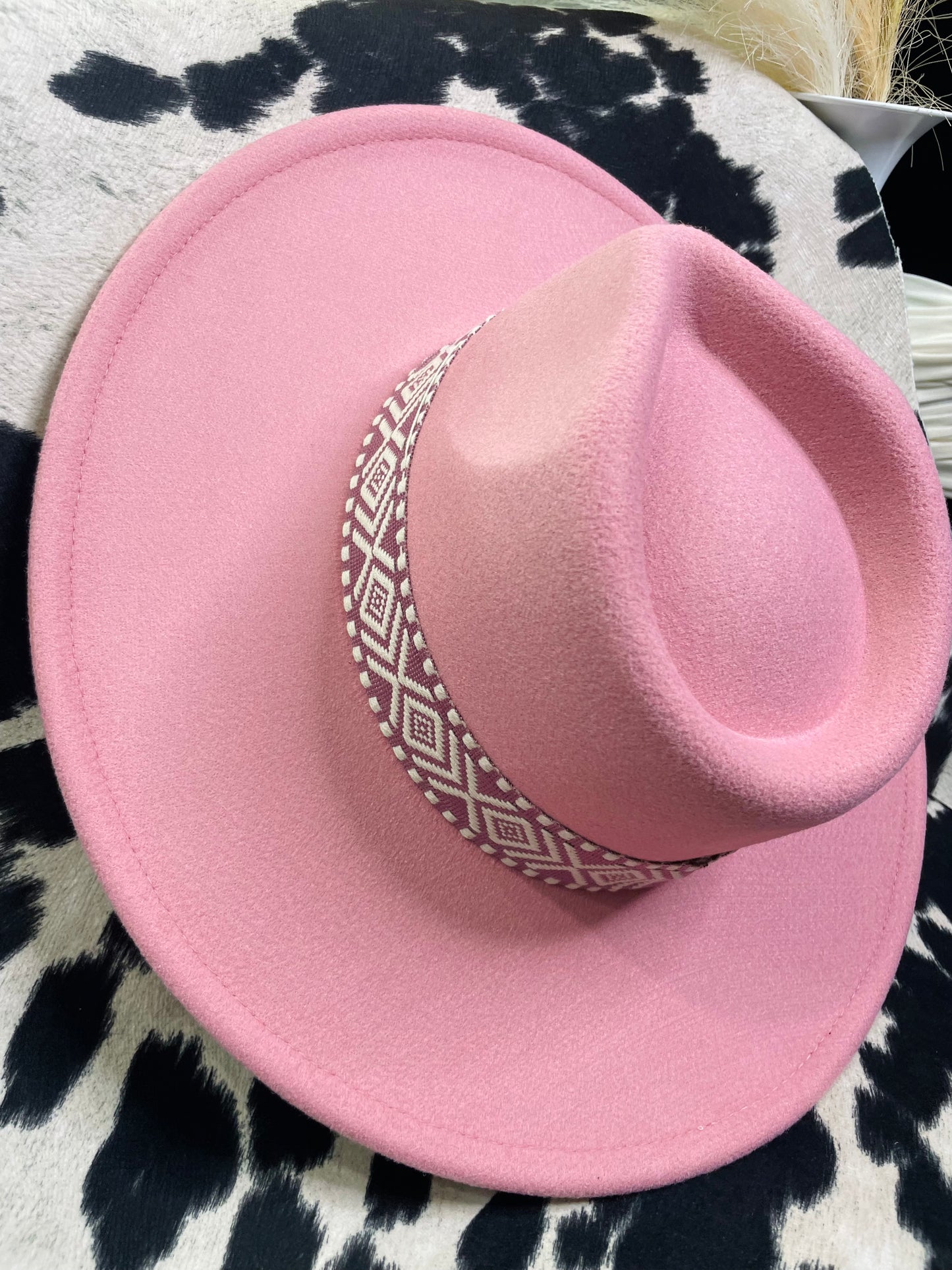 THE BOHO FEDORA HAT- PINK