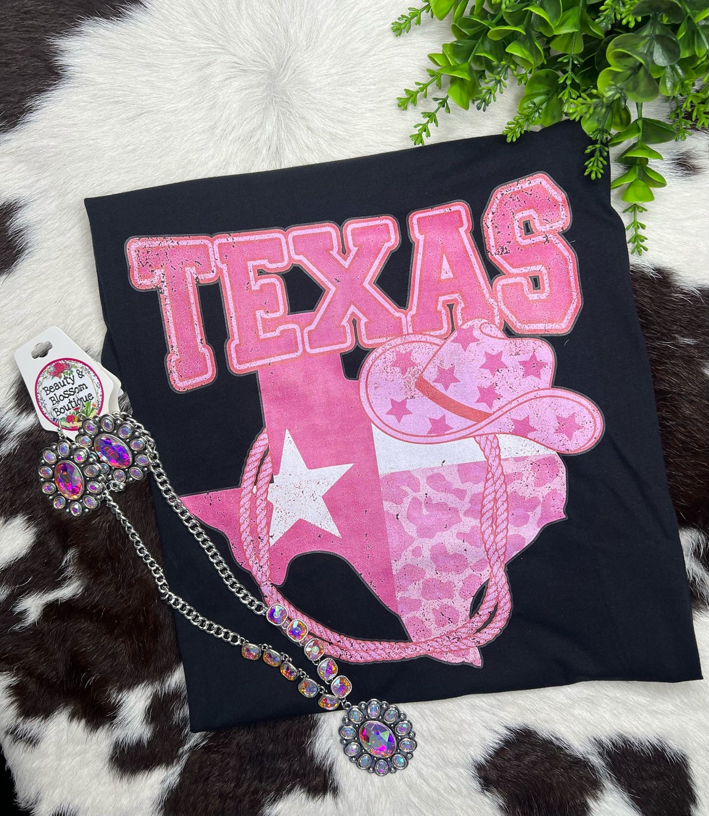 PINK TEXAS TEE- 176