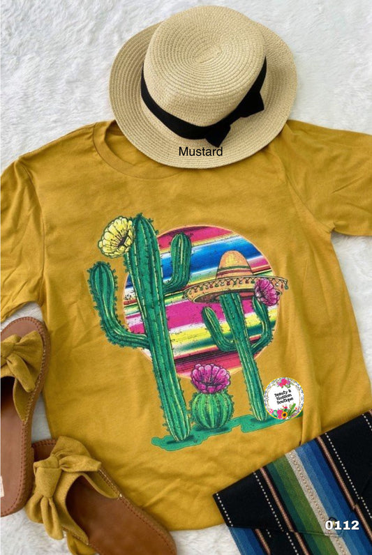 CACTUS SOMBRERO / SERAPE TSHIRT- 112