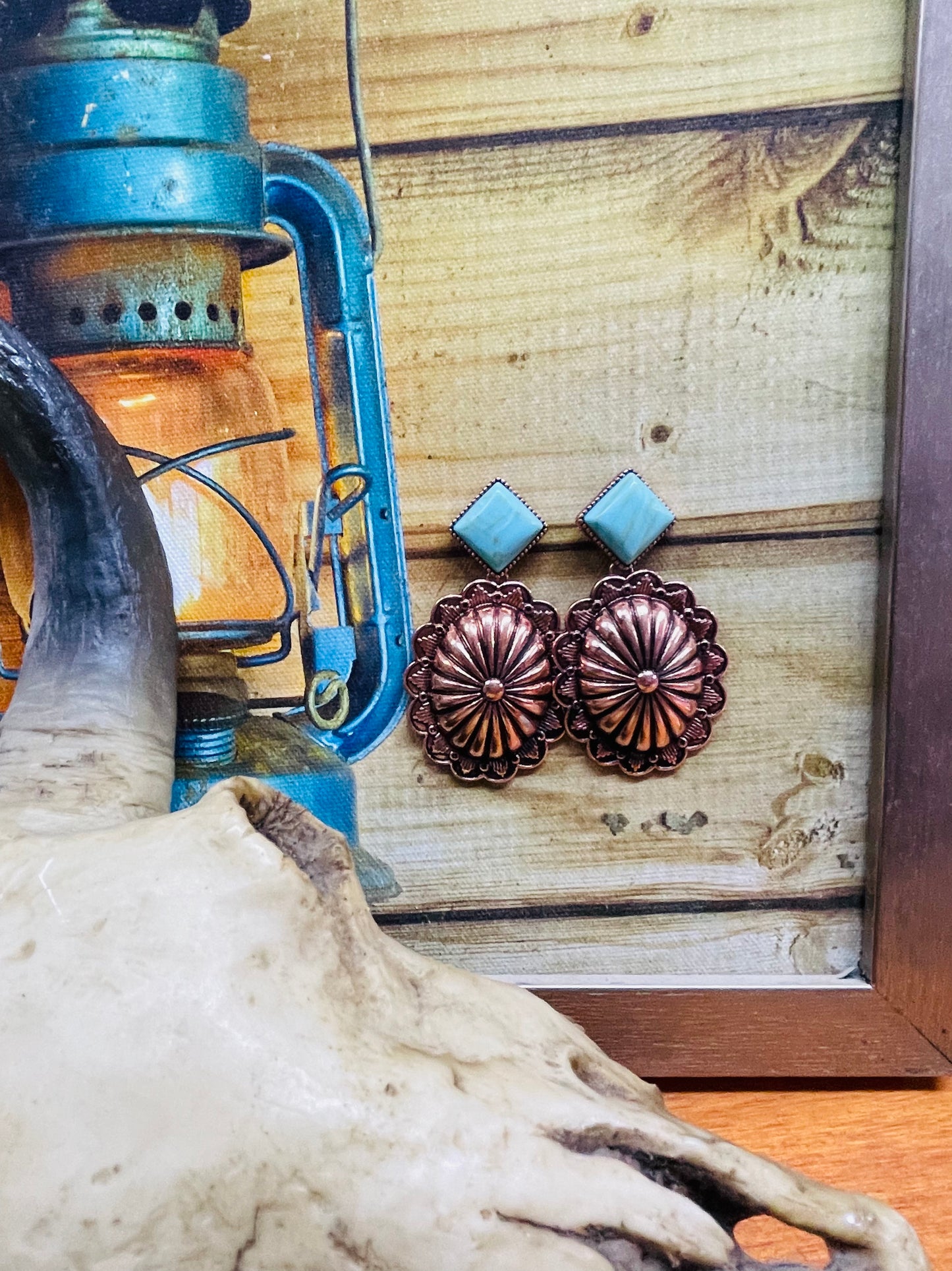 TRIBAL TURQUOISE EARRINGS