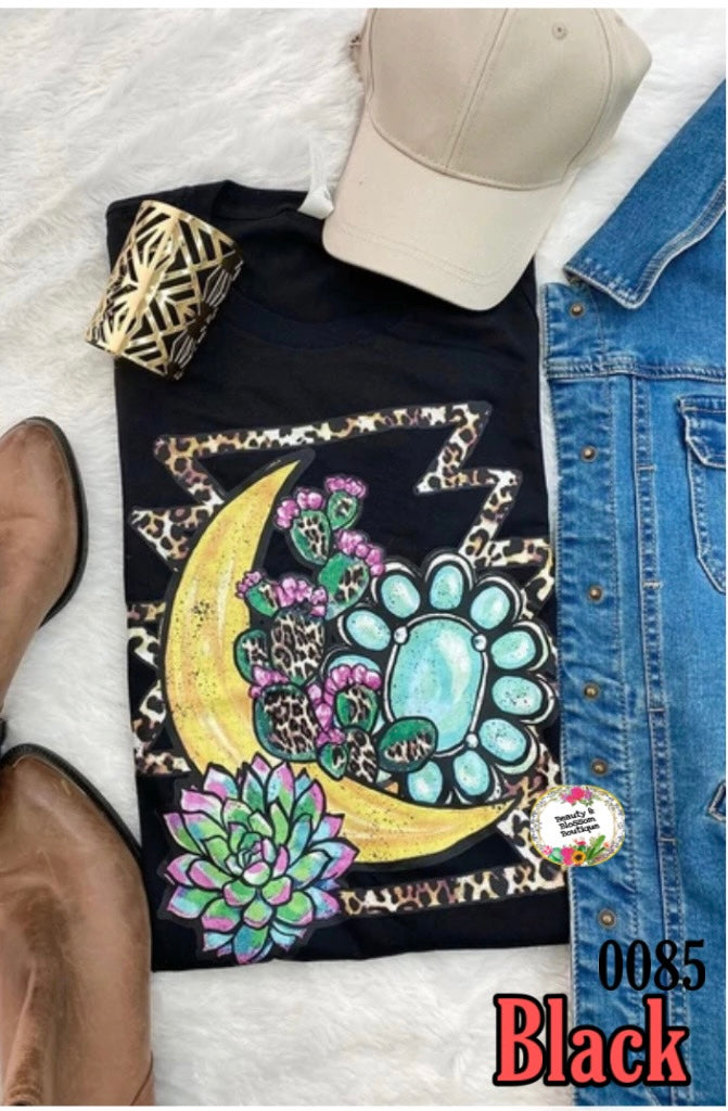 MOON & TURQUOISE TSHIRT - 85