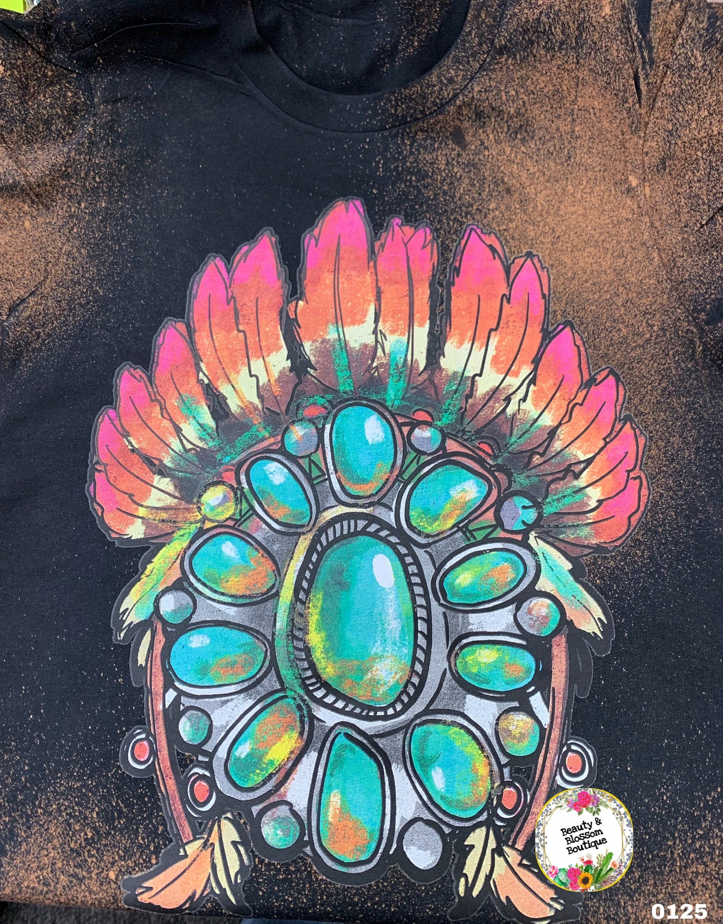 INDIAN HEADDRESS TSHIRT- 125