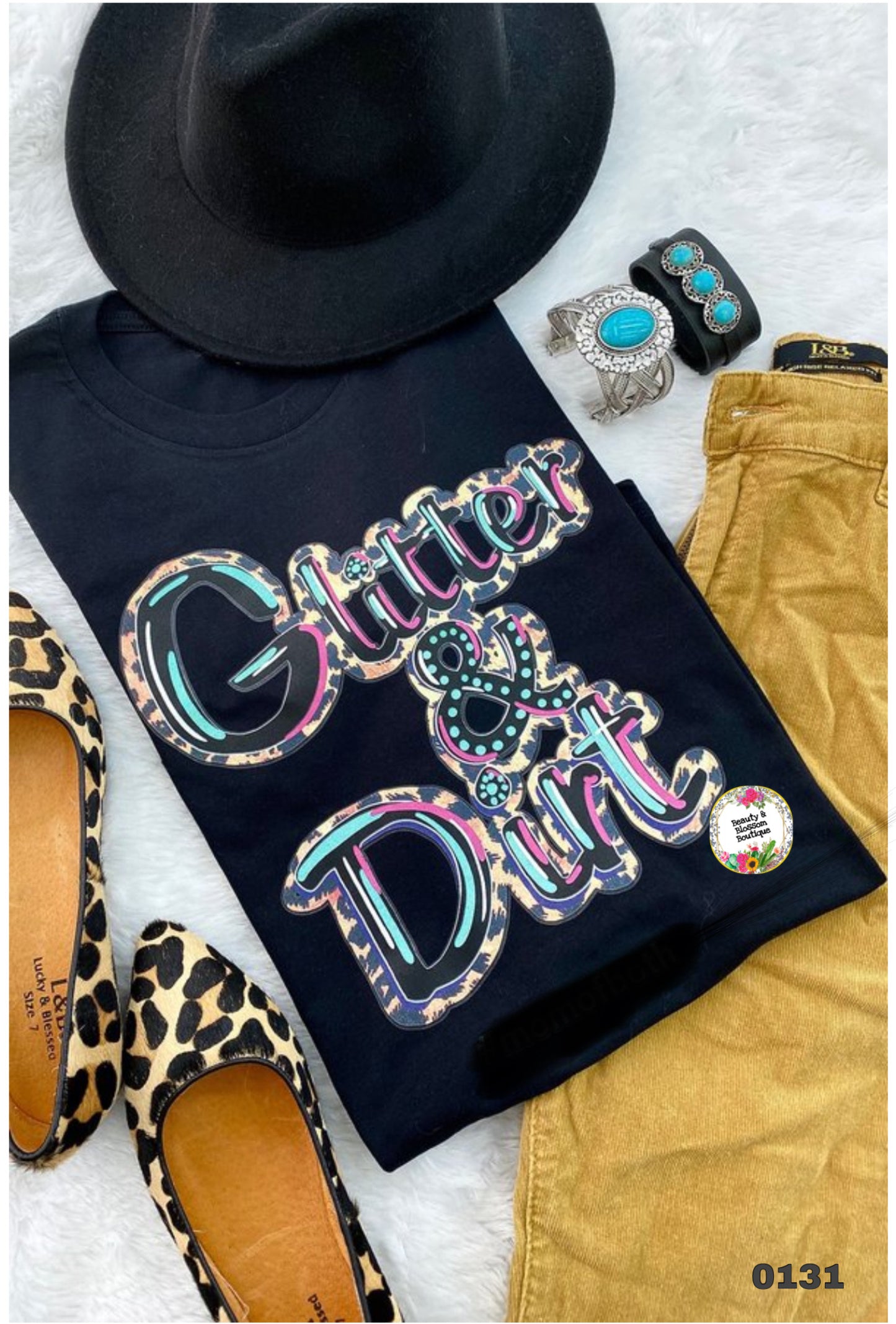 GLITTER & DIRT (MOM OF BOTH )TSHIRT- 131