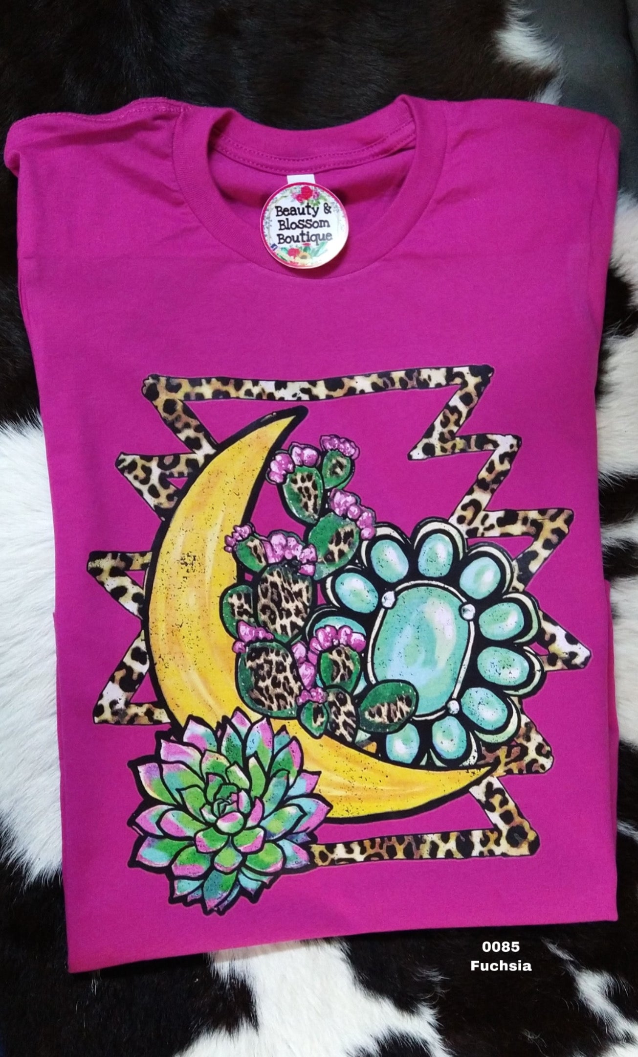 MOON & TURQUOISE TSHIRT - 85