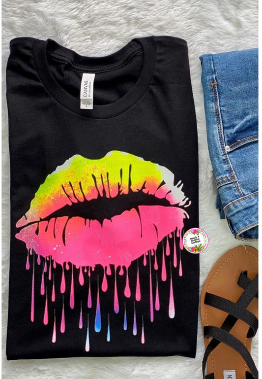 NEON LIPS TSHIRT - 11