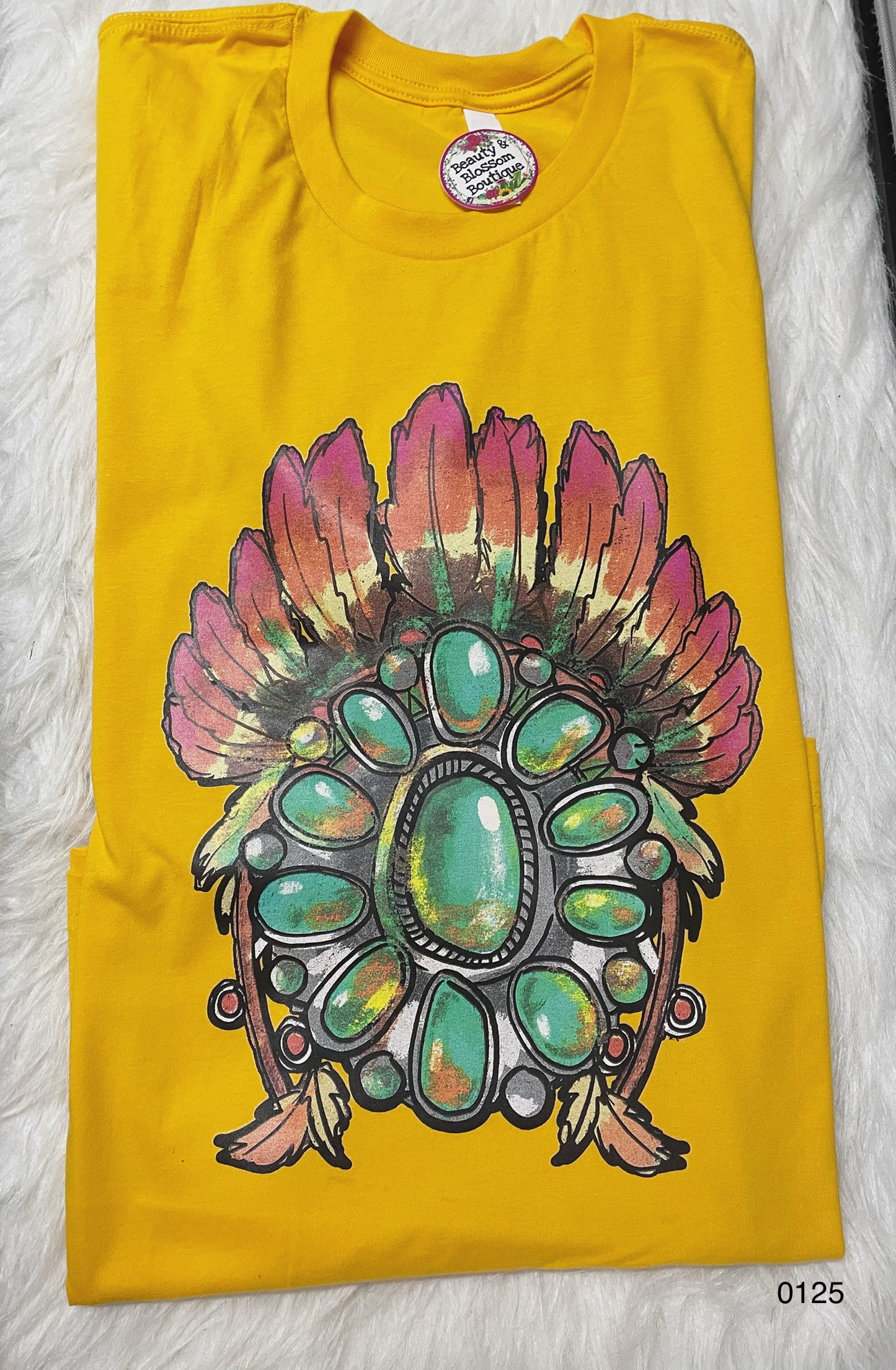 INDIAN HEADDRESS TSHIRT- 125