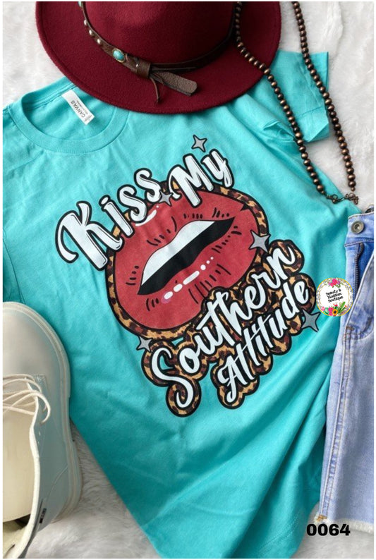 KISS MY SOUTHERN ATTITUDE TSHIRT- 64