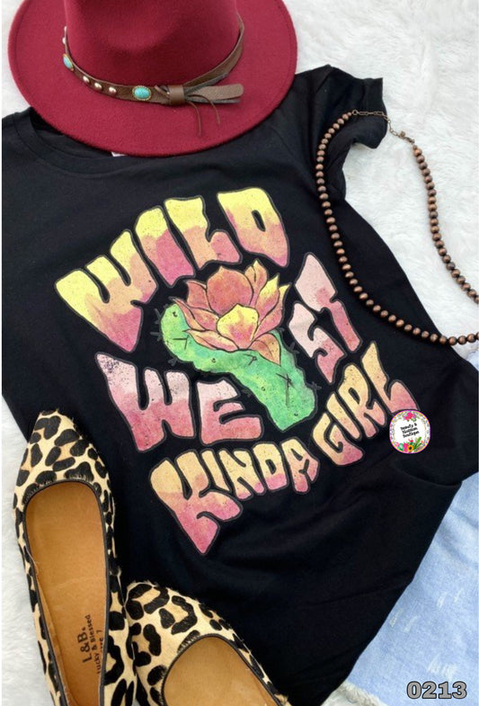 WILD WEST KINDA GIRL TSHIRT - 213