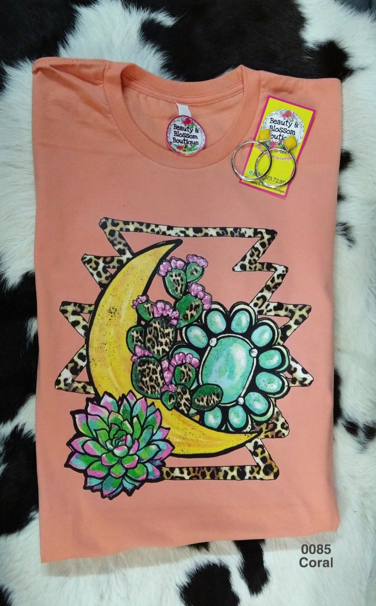 MOON & TURQUOISE TSHIRT - 85