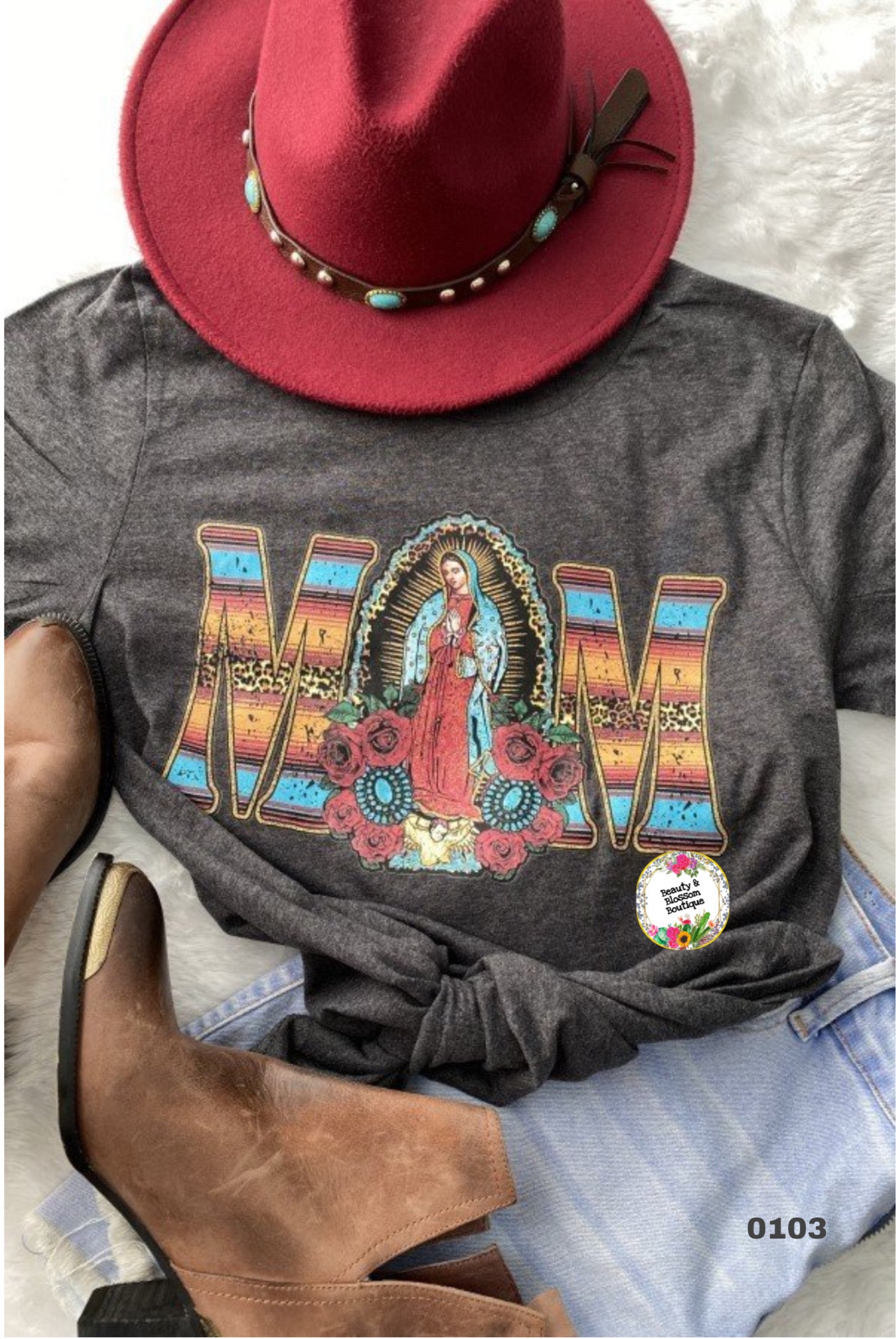 VIRGIN MARY MOM TSHIRT- 103