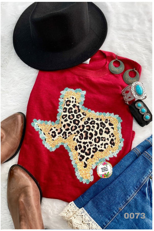 LEOPARD TEXAS TSHIRT- 73